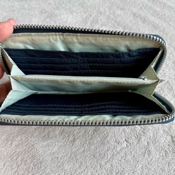 Kipling Blue Zip Up Money World Wallet - Picture 8 of 15
